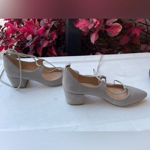 Charles David wrap heels in gray